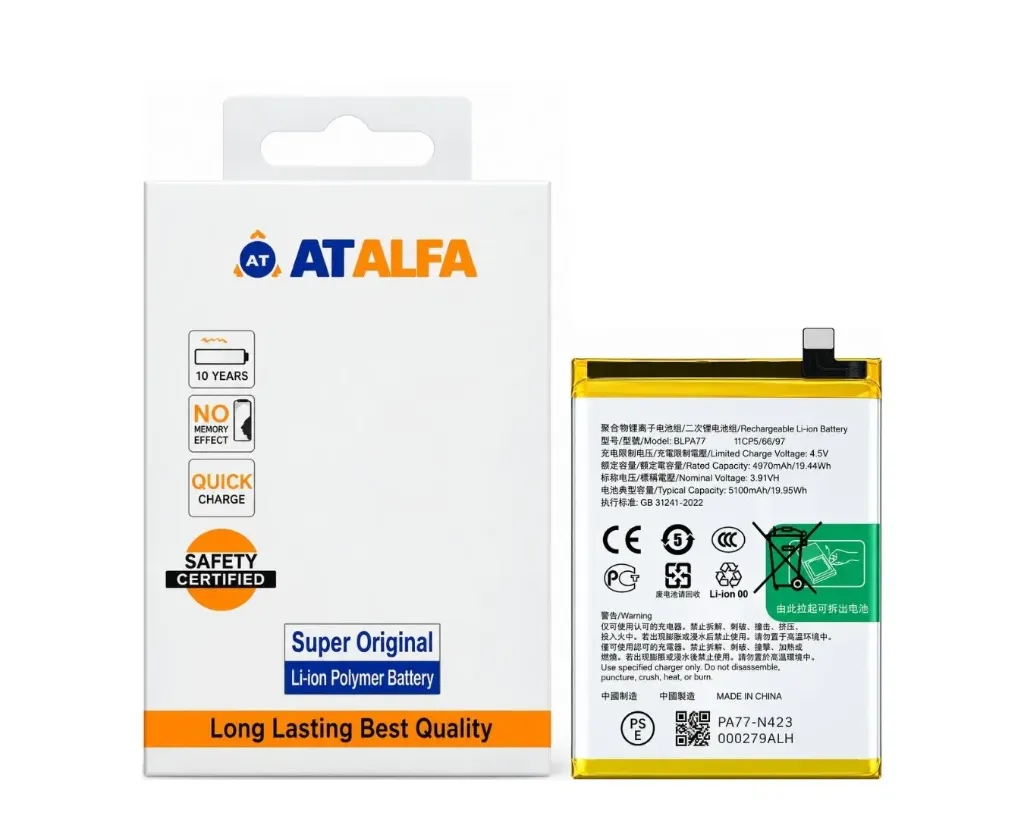 Oppo A3x Battery BLPA77 – AT Alfa Replacement | HT Prime